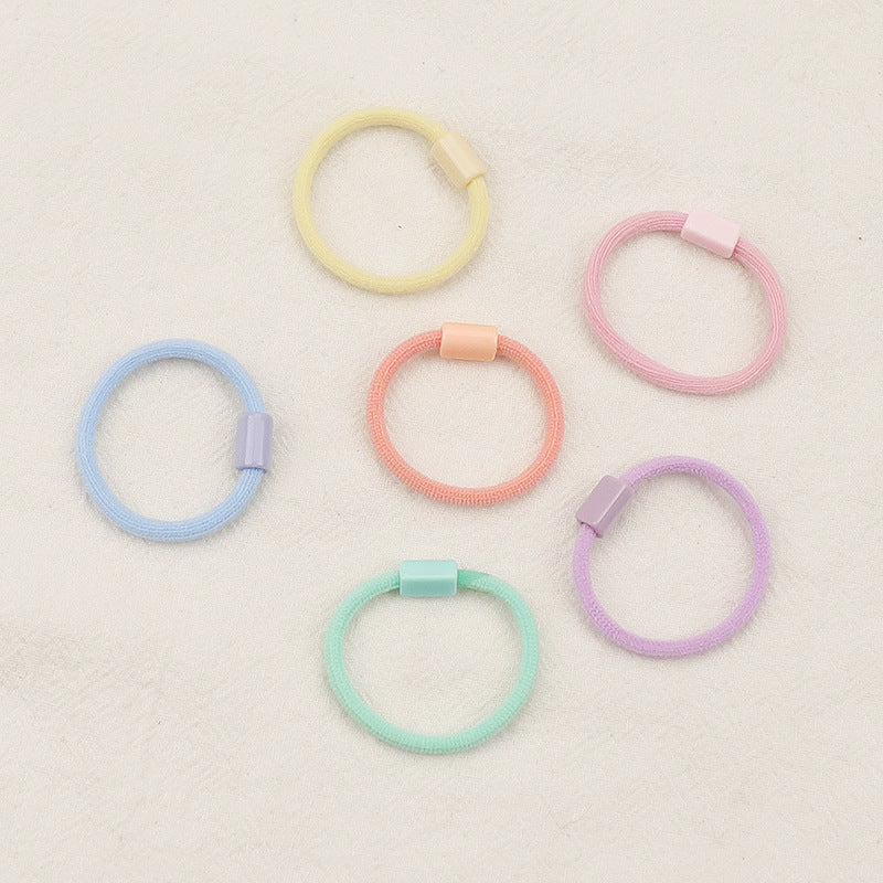 60Pcs Girls Women Thick 3CM Ties for Thick Heavy or Curly Hair Endless Hair Elastics colourful strong Bobbles Hair Ties Bands Ponios Ponytail Holders