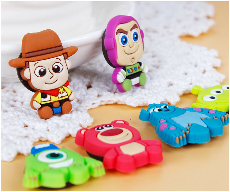 6PCS Toy Princes FRIDGE MAGNET Kids Memo Party Bag Fillers Board 3D Action Figures Gift Refrigerator sticker(Toy Story