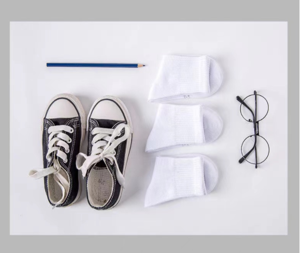 6 Pairs School Uniform Boys Girls Childrens Kids rich cotton plain sports ankle Socks Infant