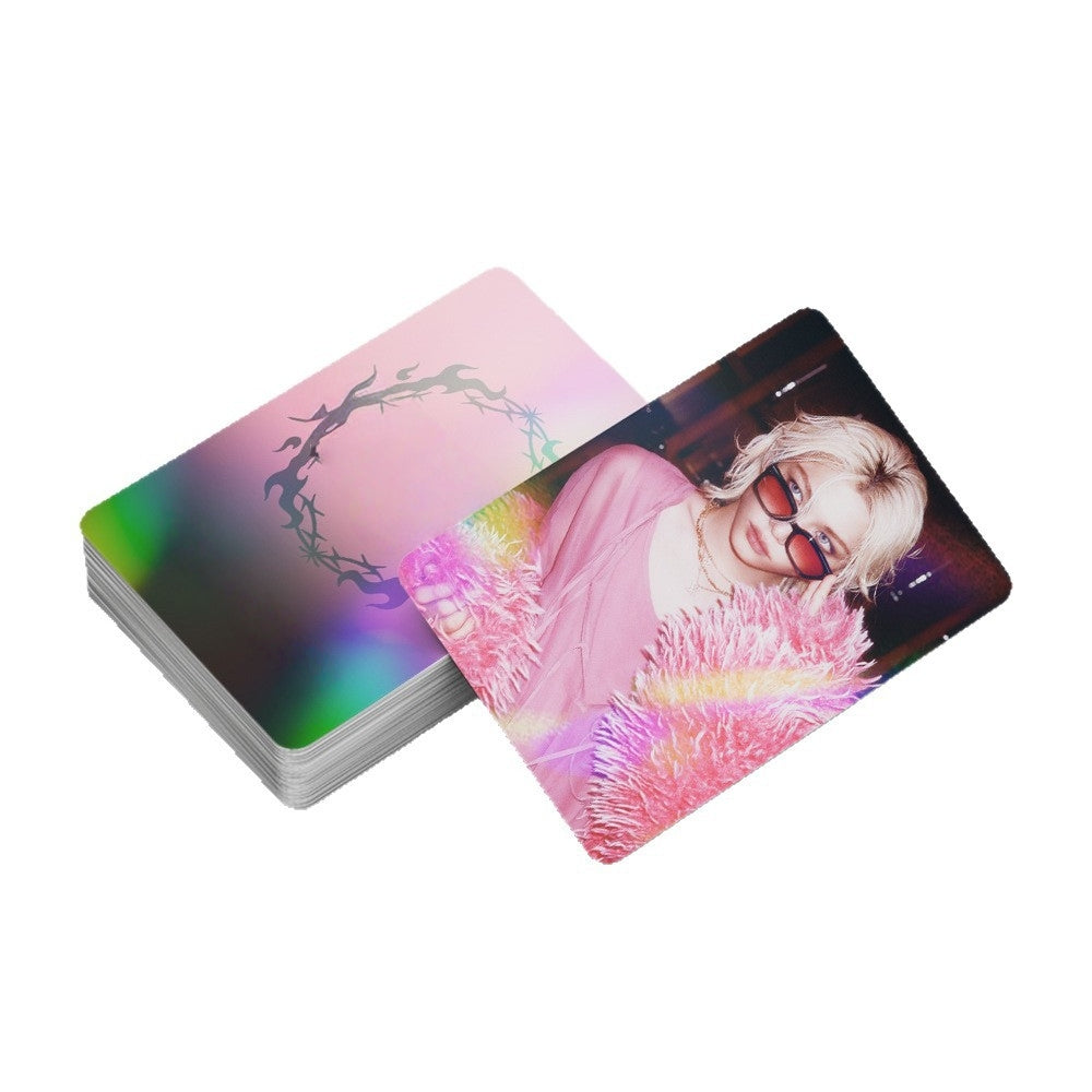 Kpop Hunters Photocards,Lomo card setwith free stickers,Waterproof Anime Character Collection Vinyl card postcards, gifts for Korean pop, anime lovers, girls (Boy 124pcs)
