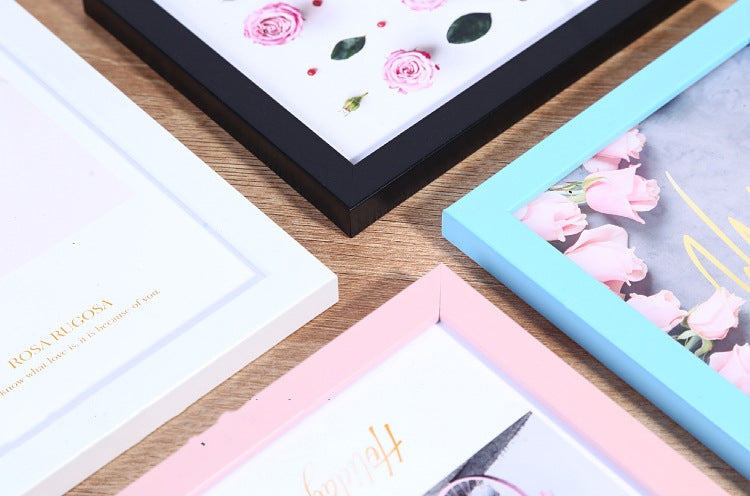 Collage Picture Frames, Set of 7 Pieces Photo Wall Frame, Wood Collage Frames for Family Pictures, Stairs Creative Photo Wall Two 10x8 Five 7x5