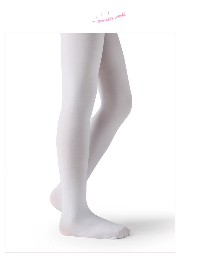 50 Denier Dance Ballet Tights Girls Womens Convertible Stretch Transition Footed Tights with Holes Ultra-soft Ballet Tights