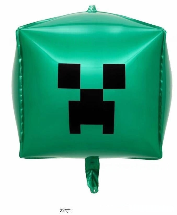 5pcs Princess Cinderella Foil Balloons Birthday Party Congratulations balloons Baby Shower Party Decorations Party Suppiles Accessories Theme kids (Minecraft 5pcs)