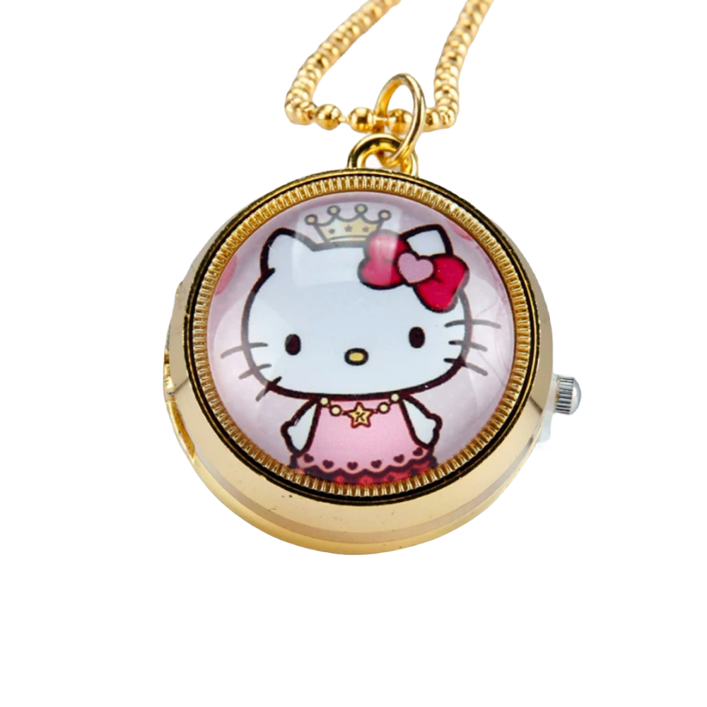 Nurse Watch Princess Spiderman Mermaid Elsa Kids Girls Boys Pocket Watch, Quartz with Chain, Vintage Roman Numerals Stylish Pocket Watch for Birthday Gift