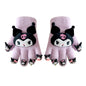 Full Finger Gloves Elsa Winter Knit Warm Mittens Soft Lined Fleece Thermal Outdoor Stretchy Gloves for Kids boys girls