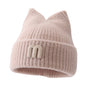 Baby Warm Hat Cute Bear Ear Hat Infant and Toddler Warm Ear Protection Knitted Wool Hat Autumn Winter For 2m-4years Boys And Girls In Winter