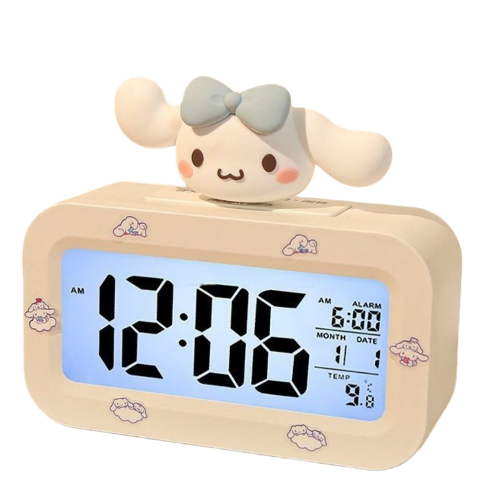 LED Digital Children Alarm Clock With Night Light - Light Alarm Clock for Girls Boys Teenagers School Back To School Gifts Dual Alarms Snooze Modes Temperature Dates display (My )