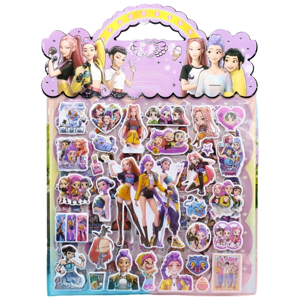 Kids Cartoon Puffy Stickers,Girls Kpop Hunters, 3D Stickers Variety Pack, Party Favor for Kids, Waterproof Stickers Cute Capybara (Capybara)