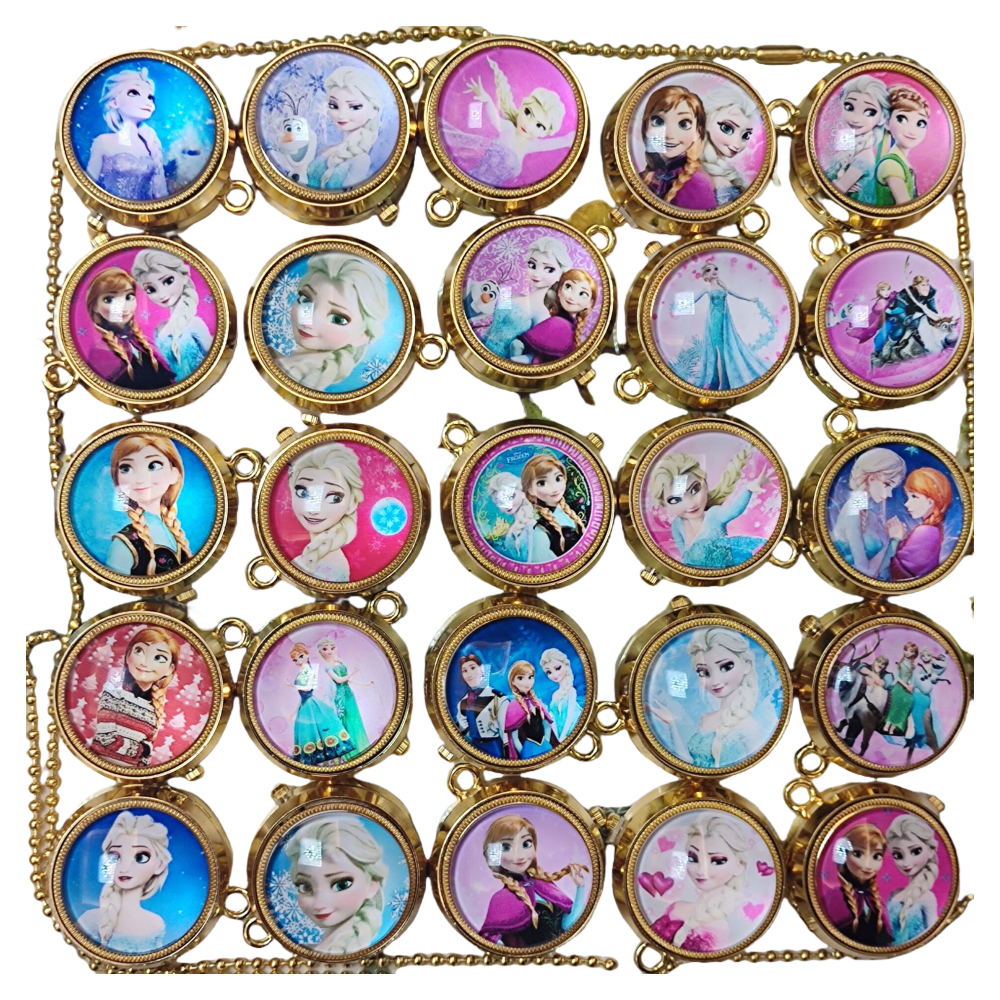 Nurse Watch Princess Spiderman Mermaid Elsa Kids Girls Boys Pocket Watch, Quartz with Chain, Vintage Roman Numerals Stylish Pocket Watch for Birthday Gift