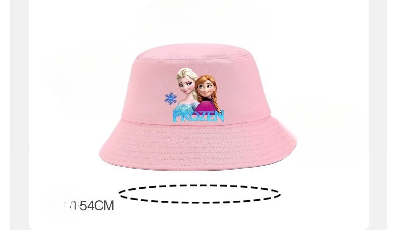 Kids Bucket Princess Sun Hat 4-12 Years Girls Boys Sports Outdoor Anti UV Lightweight Summer Beach Cool Hat Wide Brim Sun Protection