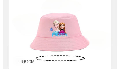 Kids Bucket Princess Sun Hat 4-12 Years Girls Boys Sports Outdoor Anti UV Lightweight Summer Beach Cool Hat Wide Brim Sun Protection
