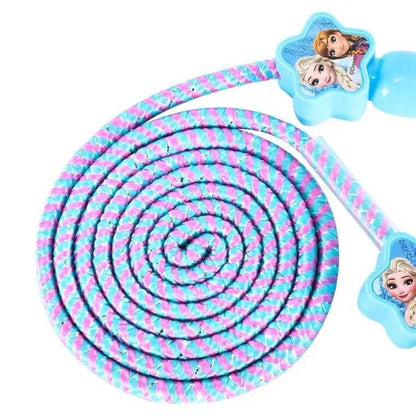 Skipping Rope Princess Superhero Kids Girls Boys Jump Rope Cotton Skipping Adjustable Rope Outdoor Exercise
