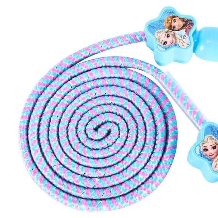Skipping Rope Princess Superhero Kids Girls Boys Jump Rope Cotton Skipping Adjustable Rope Outdoor Exercise(Frozen)