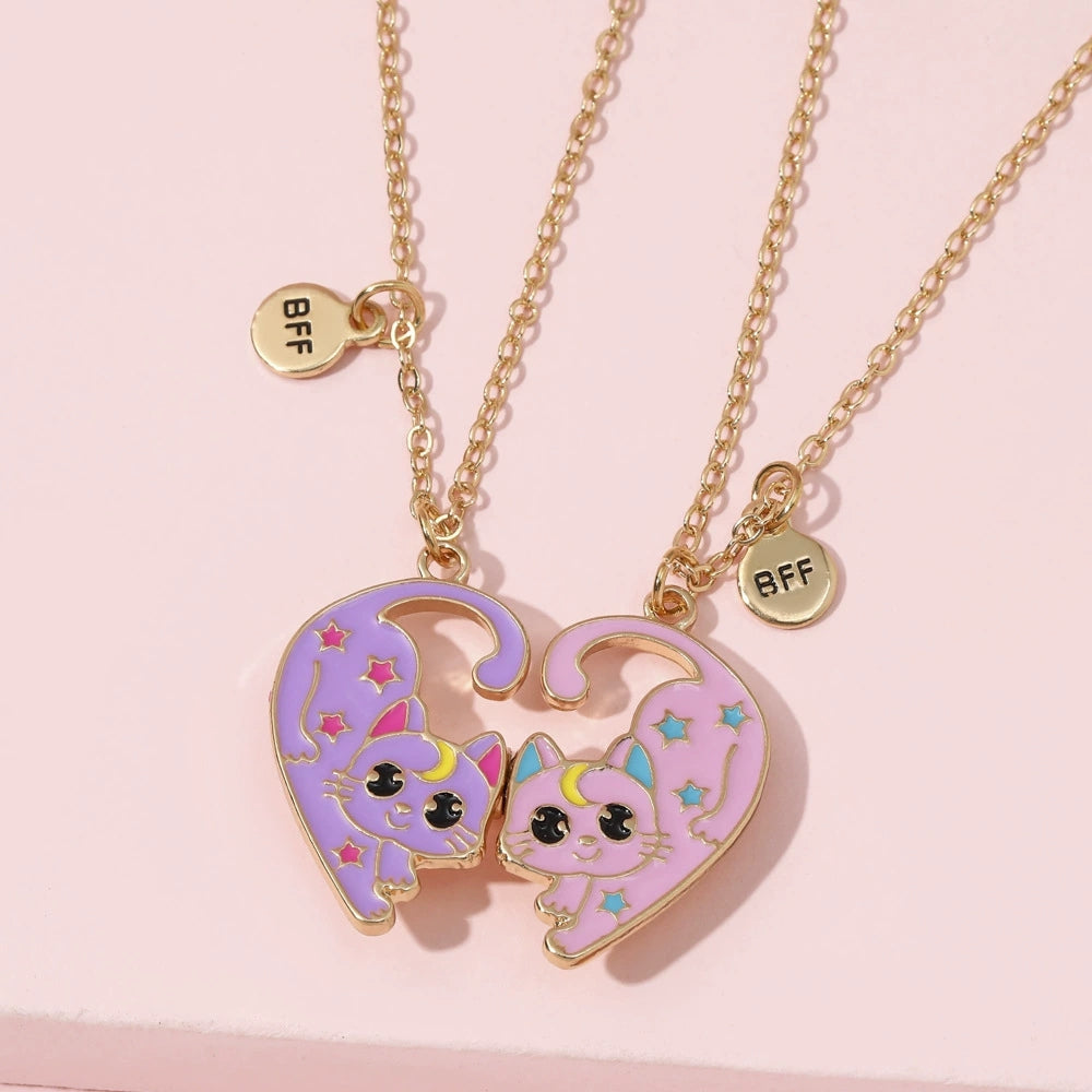 Best Friend Necklace Set, Matching BFF for 2 or 3 Friends, Ideal Friendship Jewelry Gift for Girls, Women, Sisters, Perfect for Birthdays and Special Occasions