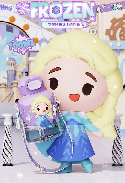 Buzz Frozen Spiderman Water Bottle Reusable Kids 700ml PP with Two Lids Leak Proof with straw Lid BPA Free Drinking bottle(Buzz)