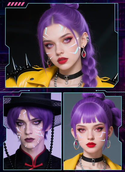 Temporary Tattoos for Kids, Kpop Cosplay Accessories, Kids Laser Tattoos for Girls Boys Face Body Christmas Costumes Cosplay Accessories Fake Hunters Tattoos (Face 4pcs) Brand: ISABELLA MOON