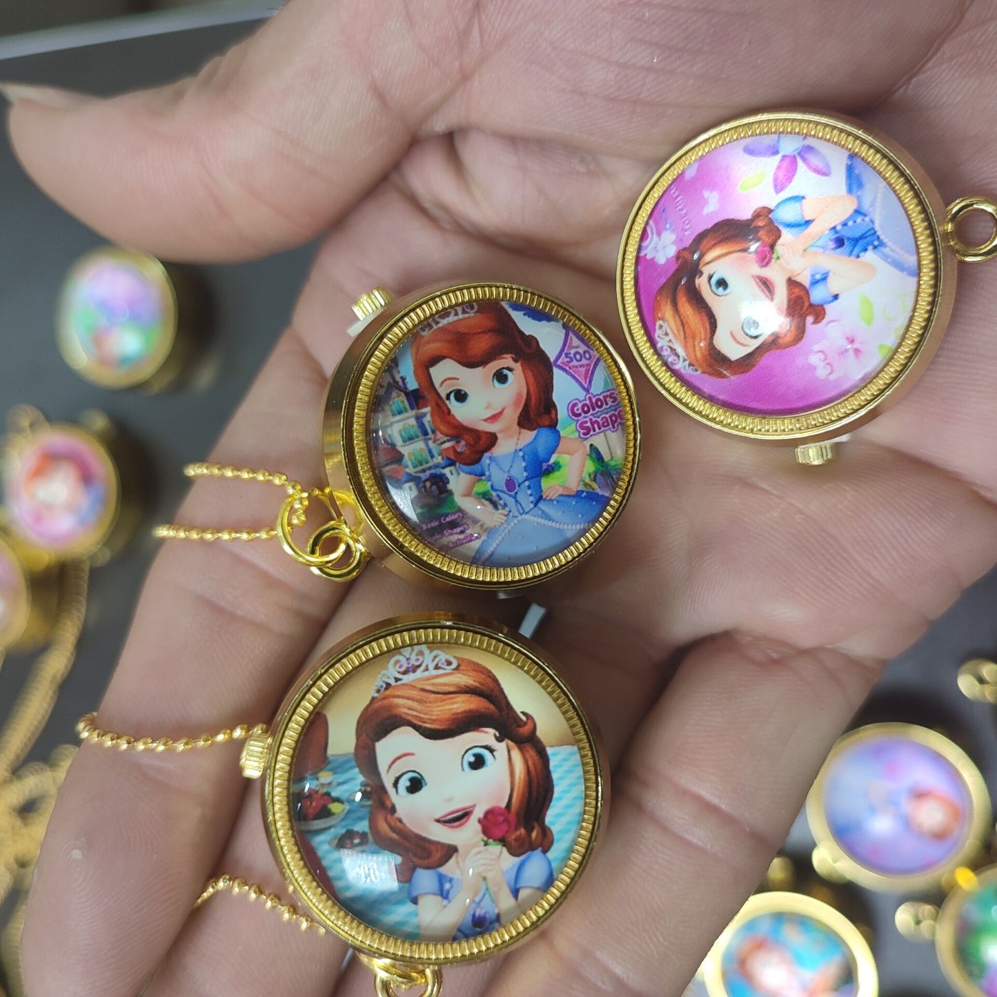 Nurse Watch Princess Spiderman Mermaid Elsa Kids Girls Boys Pocket Watch, Quartz with Chain, Vintage Roman Numerals Stylish Pocket Watch for Birthday Gift