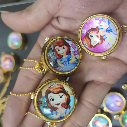 Nurse Watch Princess Spiderman Mermaid Elsa Kids Girls Boys Pocket Watch, Quartz with Chain, Vintage Roman Numerals Stylish Pocket Watch for Birthday Gift