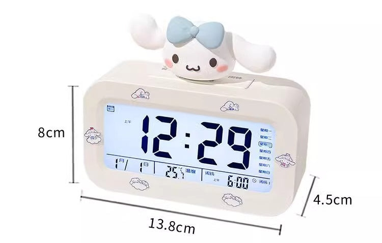 LED Digital Children Alarm Clock With Night Light - Light Alarm Clock for Girls Boys Teenagers School Back To School Gifts Dual Alarms Snooze Modes Temperature Dates display