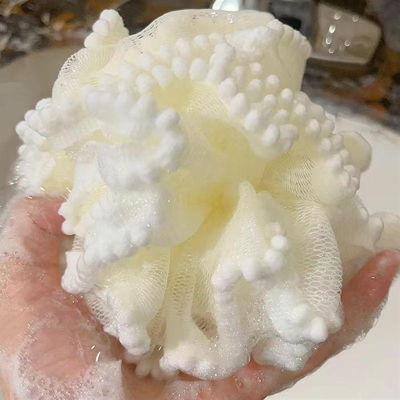 3PCS Kids Women Girls Cute Kitty Mesh Bath Shower Puff Sponge Loofahs, Children's Cartoon Bath Spong Durable Mesh Pouf Ball for Luxurious Shower Experience