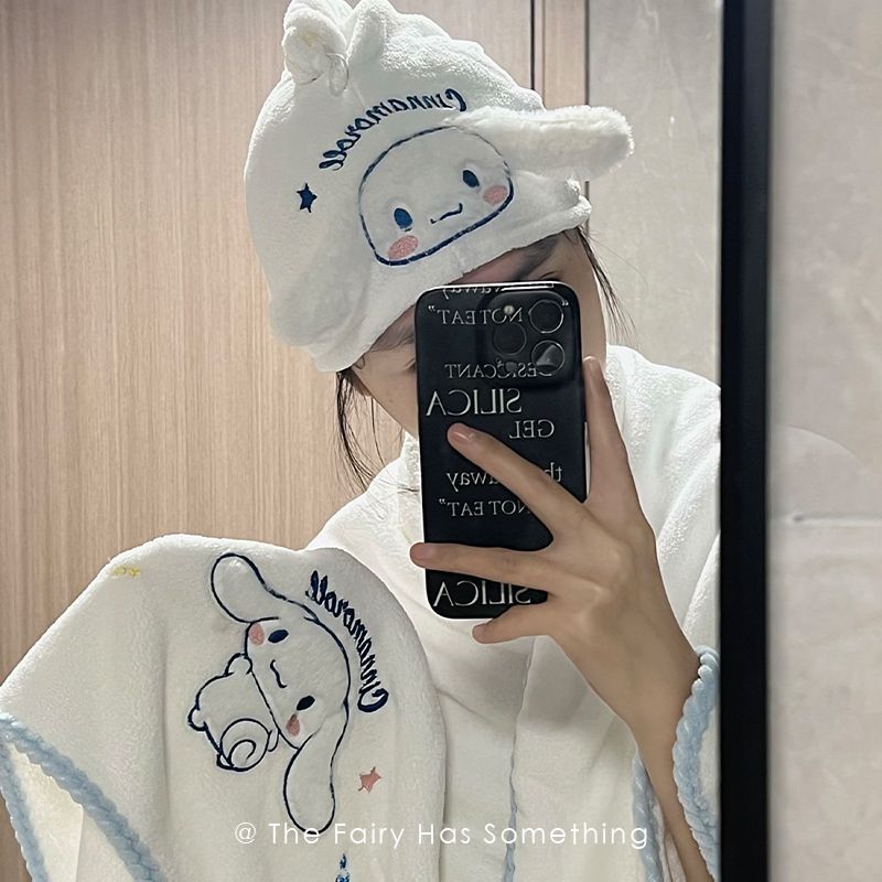 Bath Caps Coral Velvet Quick Dry Head Towel Cap Microfibre Hair Towel For Women and Girls, Absorbent Hair Drying Wrap Towel, Wet Kids Hair Dry Turban Wrap (Capybara)