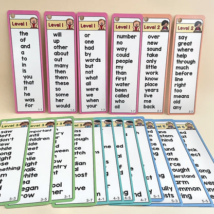 1000 Sight Words List 41 Double-Side Flash Cards, High Frequency Word Lists, ESL Teaching Materials Essential Teacher Teaching Aids for Primary School, Vocabulary Building (Set01 1000)