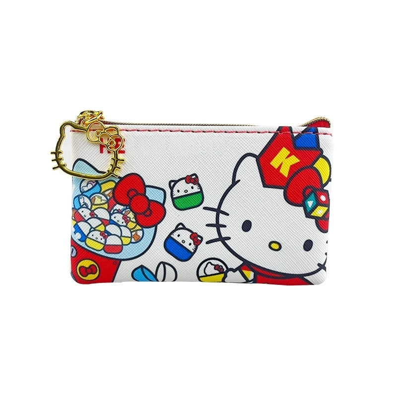 2 Pack Small Coin Purse, Cute Cartoon Wallet Mini Purse Holder for Women Girls Children, Oxford Pouch Small Change Bag for Coin, Credit Card, ID Card, Keys, Lipstick