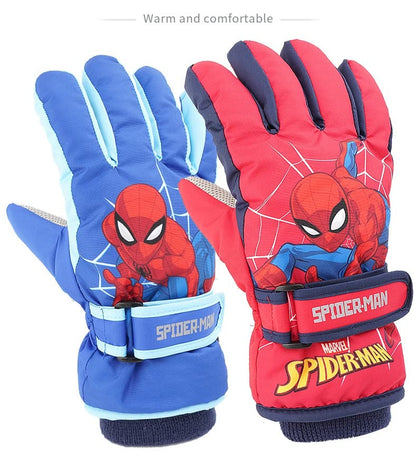 Kids Boy Girl Waterproof Winter Snow Ski Snowboard Fleece Thermal Warm Outdoor Gloves