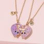 Best Friend Necklace Set, Matching BFF for 2 or 3 Friends, Ideal Friendship Jewelry Gift for Girls, Women, Sisters, Perfect for Birthdays and Special Occasions (Cat 2Friends)