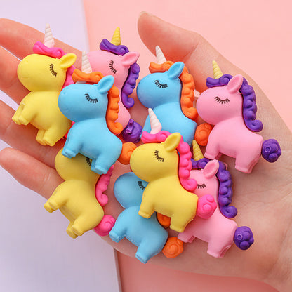 Unicorn Dinosaur Rubbers Pencil Eraser Erasers Rubber for Kids School Stationary Party Favour Bag Fillers Gift Set