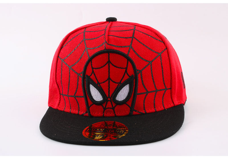 Kids Cotton Baseball Cap Hat for Boys, Boys Caps Perfect for Outdoor Sunny Days Sun Hat 3+ Years(Black Spiderman)
