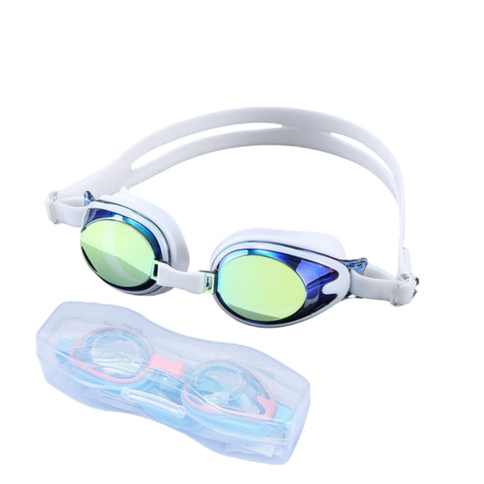 Comfortable Anti-fog Swimming Goggles with case Waterproof UV Protection For Kids Boys Girls Soft Silicone Seals For Comfort Perfect For Lap Triathlon Training & Aquatic Sports（C)