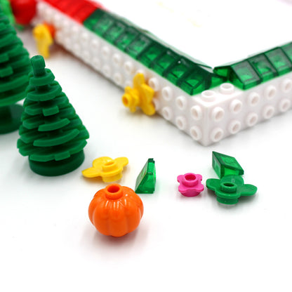 Photo Frame Christmas Tree DIY Colourful Bricks Picture Frames for Desk Decor Family Friends Kids Gifts 7x5 Portrait & Landscape Creative Crafts Gift Set Boys Girls (Christmas 7X5(12.7*17.8))