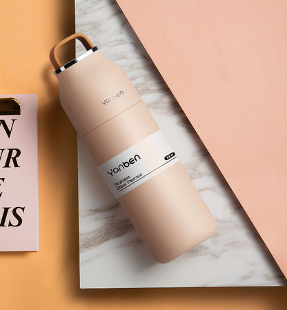 Kids Water Bottles for Girls, Stainless Steel Water Bottle for School, Vacuum Insulated, BPA-Free, Leak-Proof, Double-Walled, Metal Drink Bottle Hot Cold