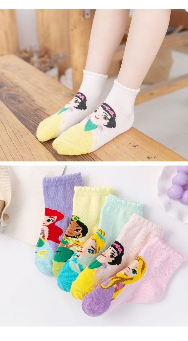 5 Pairs Toddlers Boys Kids heros Costume cotton Infant Ankle Socks 1-5 Years (UK, Age, 3 Years, 5 Years, Regular, Princess(3-5y))
