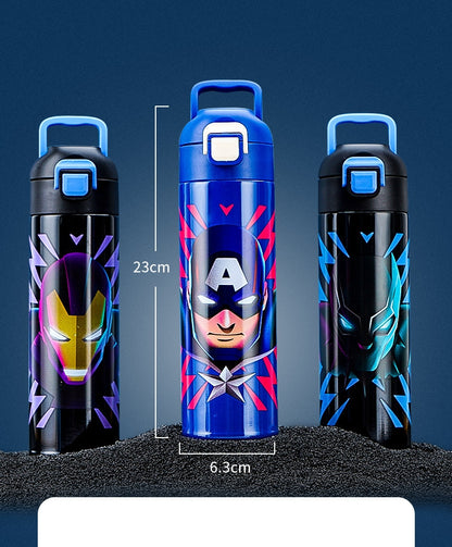 Kids Water Bottles for Girls, Stainless Steel Water Bottle for School, Vacuum Insulated, BPA-Free, Leak-Proof, Double-Walled, Metal Drink Bottle Hot Cold