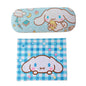 Lovely cat Cartoon Hard Shell Eyeglasses Cases Girl Protective Case Storage Box With Glasses Cloth for Teen PU leather eyegalss case (Cinnamoroll)