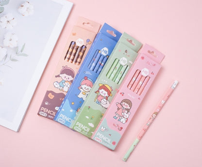 Pack of 12 Princess Spider HB Pencils with erasers Kids Children Party Bag Fillers School Office (Girls)