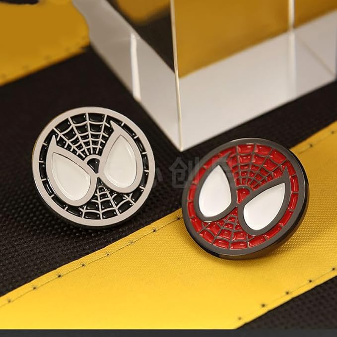 4PCS Stich Spider Medal Wopin Enamel Pins Cute Collectable Novelty Brooch Lapel Pin Badge for Backpacks Jackets Bags Gift Idea(Spiderman)