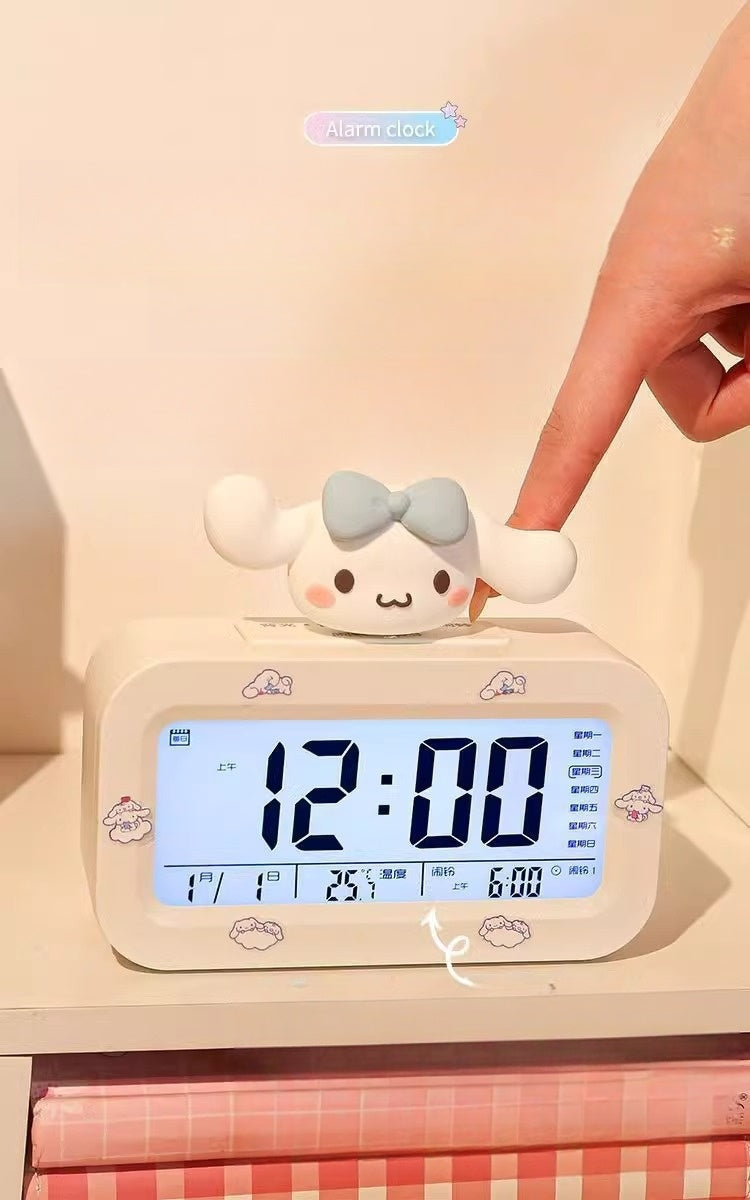 LED Digital Children Alarm Clock With Night Light - Light Alarm Clock for Girls Boys Teenagers School Back To School Gifts Dual Alarms Snooze Modes Temperature Dates display