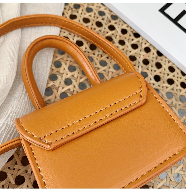 Shoulder Bag Girls Kids Children Handbags Portable Mini Coin Purse Messenger Crossbody Bag PU Mini Flip Bag Makeup Accessories Bags Gift Travel Holiday little small 9 * 4 * 13