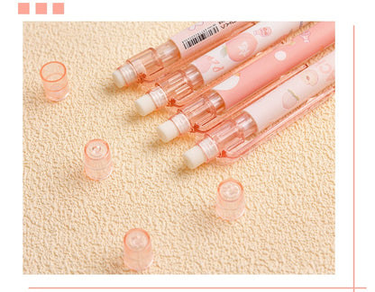 5 Pieces Mechanical Automatic Pencil Set 0.5 mm and one pencil case for Office School Stationary Party Favour Bag Fillers Gift Set