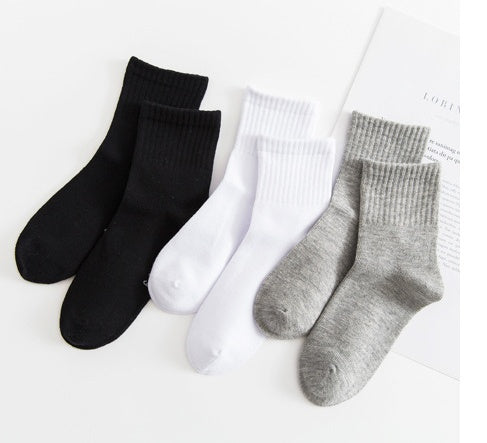 6 Pairs School Uniform Boys Girls Childrens Kids rich cotton plain sports ankle Socks Infant (Mix 6-8 Years)
