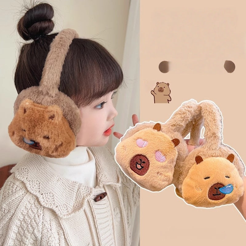 Kids Boy Girl Earmuffs Winter Fleece Thermal Outdoor Warm Plush Ear Warmer