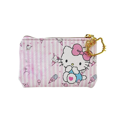 2 Pack Small Coin Purse, Cute Cartoon Wallet Mini Purse Holder for Women Girls Children, Oxford Pouch Small Change Bag for Coin, Credit Card, ID Card, Keys, Lipstick