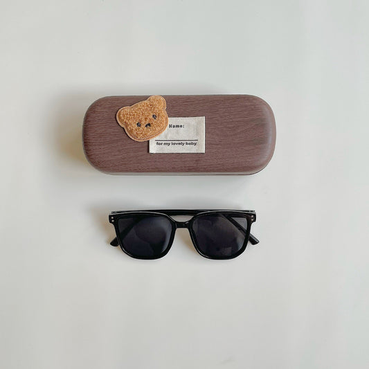 Kids Sunglasses Girls, pink Girls Sunglasses with bear case,, Funky Party children Favor, for Kids Toddler UV400 Age 3-10 (Sunglasses with bear case)