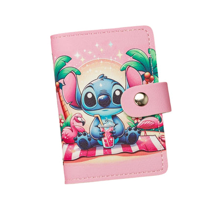 Kids GIrls Women Wallet Cute Trifold Wallet with Coin Purse Card Slots with zip pockets Gifts PU leather (Mickey)