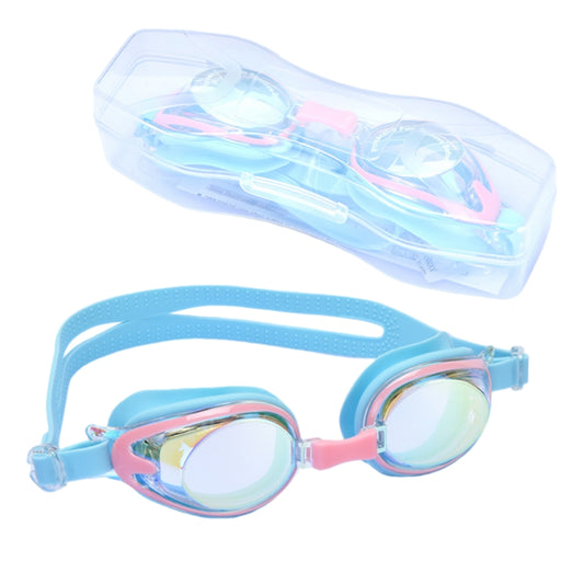 Comfortable Anti-fog Swimming Goggles with case Waterproof UV Protection For Kids Boys Girls Soft Silicone Seals For Comfort Perfect For Lap Triathlon Training & Aquatic Sports(D)