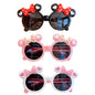3PCS Kids Sunglasses Girls, Cute Cat Girls Sunglasses Colourful Cat Eye Set, Party children Favor, for Kids Toddler UV400 Age 3-10