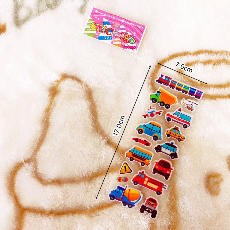 24 Sheets Kids Toddlers 3D Princess Spider Aven Puffy Stickers Party Bag Fillers Boys Girls Teachers as Reward Craft Scrapbooking Animals Trucks Airplane(Spiderman)